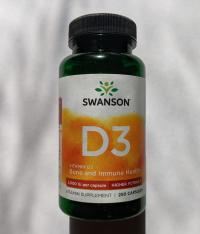 Отзыв - Вітамін Д3, Vitamin D3, Swanson, високоефективний, 2000 МО (50 мкг), 250 капсул