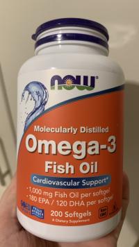 Отзыв - Омега-3, Omega-3, Now Foods, 180 ЕПК/120 ДГК, 200 гелевих капсул