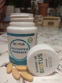 Отзыв - Мультивитамины и минералы, Multivits & Minerals, Biotus, 60 таблеток