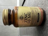 Отзыв - Глюконат цинку, Zinc, Solgar, 50 мг, 100 таблеток