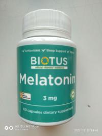 Отзыв - Мелатонін, Melatonin, Biotus, 3 мг, 60 капсул
