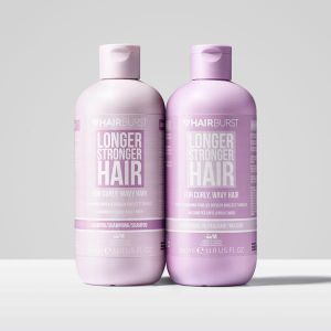 Набір Щампунь та Кондиціонер для кучерявого та хвилястого волосся, Shampoo & Conditioner for Curly and Wavy Hair, Hairburst, 350 мл / 350 мл