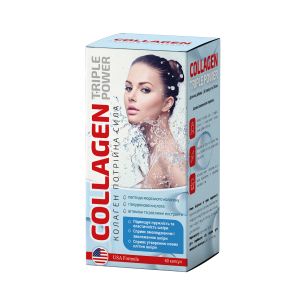Природная добавка Коллаген тройная сила №60 для здоровья кожи