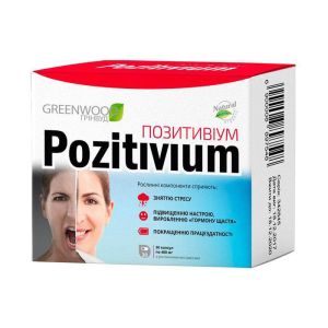 Природная добавка Позитивиум №30 защита от стресса