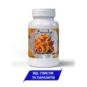 Натуральний засіб для ШКТ та печінки, проти паразитів Лисичка 60 таблеток по 500 мг