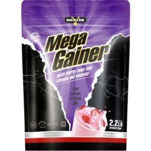 Гейнер Maxler Mega Gainer 1000 g /13 servings/ Strawberry