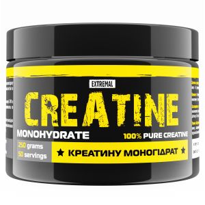 Креатин Extremal 100% Сreatine monohydrate 250 г чистий моногідрат креатину для набору маси