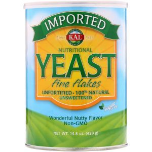 Пищевые дрожжи в хлопьях Nutritional Yeast Fine Flakes KAL мелкие 420 г
