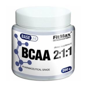 Аминокислота BCAA для спорта FitMax Base BCAA 2-1-1 200 g /40 servings/ Unflavored