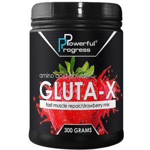 Глютамин для спорта Powerful Progress Gluta Х 300 g /30 servings/ Strawberry