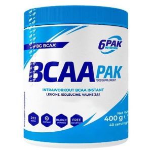Аминокислота BCAA для спорта 6PAK Nutrition BCAA Pak 400 g /40 servings/ Cactus Lemon