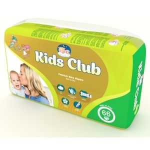 Дитячі підгузники Kids Club 3 Midi 4-9 кг 66 шт