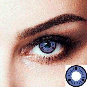 Лінзи контактні кольорові Seta Decor Шаринган синій - Sharingan (13358)
