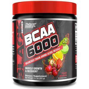 Аминокислота BCAA для спорта Nutrex BCAA 6000 255 g /30 servings/ Fruit Punch