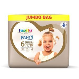 Підгузники - трусики Lupilu Pantsy Premium Jumbo Bag 6 Extra Large 15+ кг 36 шт