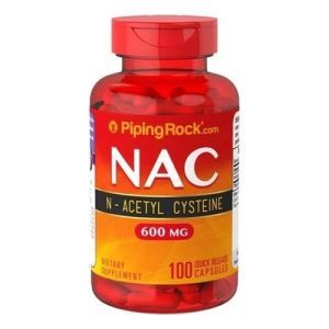 Ацетилцистеин Piping Rock N-Acetyl Cysteine (NAC) 100 Caps
