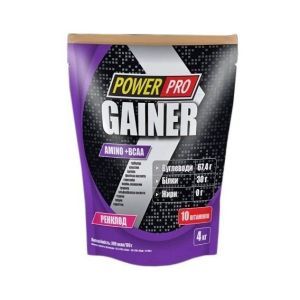 Гейнер Power Pro Gainer 4000 g /100 servings/ Ренклод