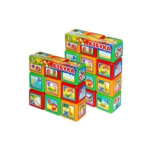 Кубики Азбука 12 штук рус М.Toys (06032)