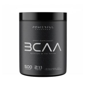 Аминокислота BCAA для спорта Powerful Progress BCAA 2:1:1 + Glutamine 500 g /50 servings/ Watermelon