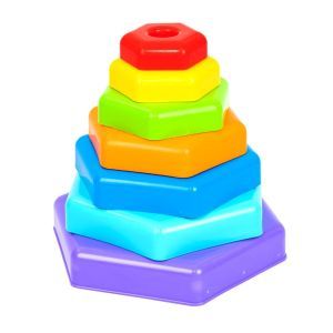 Іграшка Wader Райдужна пірамідка (39354)