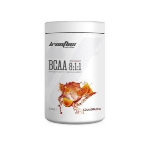 Аминокислота BCAA для спорта IronFlex BCAA Performance 8-1-1 400 g /80 servings/ Cola Orange