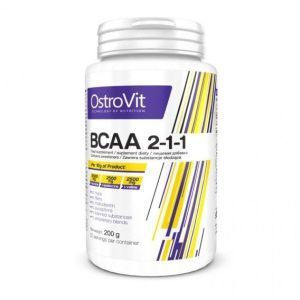 Аминокислота BCAA для спорта OstroVit BCAA 2-1-1 200 g /20 servings/ Orange