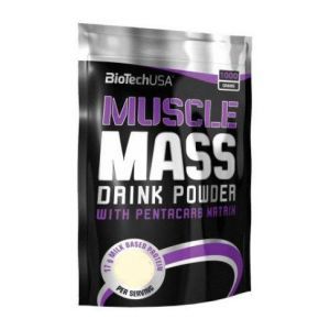 Гейнер BioTechUSA Muscle Mass 1000 g /14 servings/ Strawberry