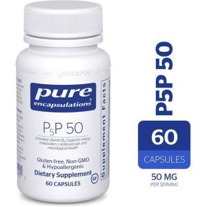 Пиридоксин Pure Encapsulations P5P 50 (vitamin B6) gluten free 60 Caps PE-00210