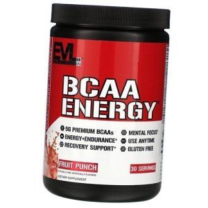 Амінокислоти з кофеїном та зеленим чаєм для енергії BCAA Energy Evlution Nutrition 270г Фруктовий пунш (28385002)