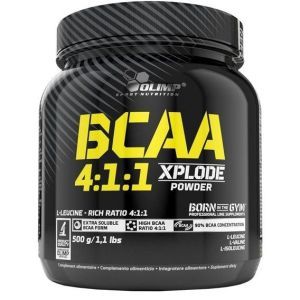 Аминокислота BCAA для спорта Olimp Nutrition BCAA 4:1:1 Xplode Powder 500 g /100 servings/ Fruit Punch