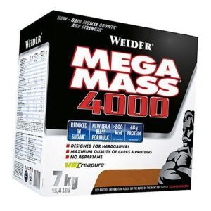 Гейнер для набору ваги Mega Mass 4000 Weider 7000г Білий шоколад (30089001)