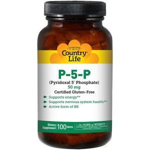 Пиридоксин Country Life P-5-P (Pyridoxal 5' Phosphate) 50 mg 100 Tabs
