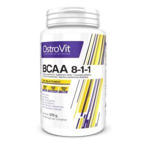 Аминокислота BCAA для спорта OstroVit BCAA 8-1-1 200 g /20 servings/ Orange
