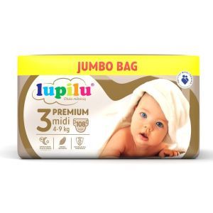 Підгузники Lupilu Premium JUMBO BAG Midi 3 4-9 кг 108 шт