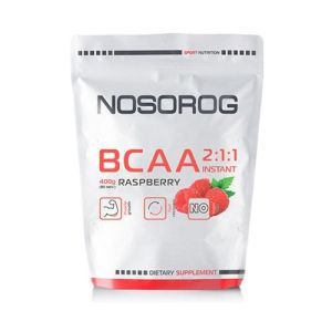 Аминокислота BCAA для спорта Nosorog Nutrition BCAA 2:1:1 400 g /72 servings/ Raspberry