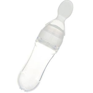 Пляшка-ложка для годування новонародженого 2Life Білий (vol-1445)