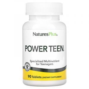 Мультивитамины для подростков, Power Teen, Nature's Plus, Source of Life, 90 таблеток