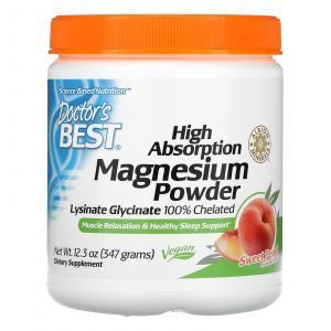 Магний с высокой абсорбцией, High Absorption Magnesium, Doctor's Best, со вкусом персика, 347 г