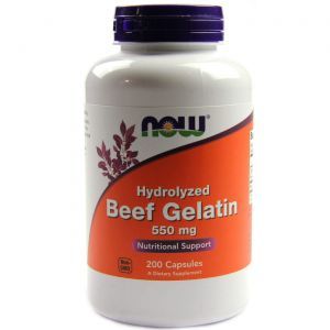 Гидролизат желатина, Beef Gelatin, Now Foods, 550 мг, 200 к