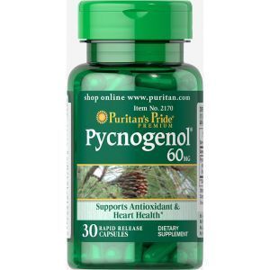 Puritan's Pride, Pycnogenol® 60 mg 30