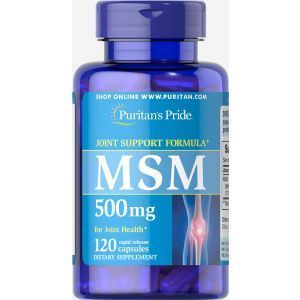 МСМ, Метилсульфонилметан, MSM, Puritan's Pride, 500 mg, 120 капсул 