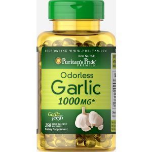 Чеснок, Odorless Garlic, без запаха, 1000 мг, 250 капсул
