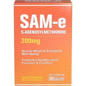 S-Аденозилметионин, SAM-e, Puritan's Pride, 200 мг, 30 таблеток (