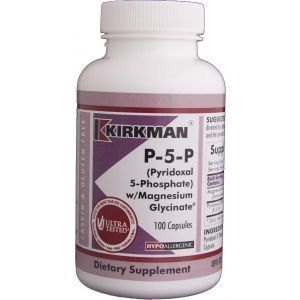  Витамин B6 (P-5-P) с магнием бисглицинат, Kirkman Labs