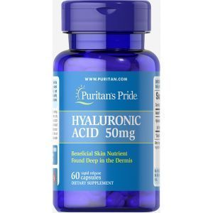 Гиалуроновая кислота, Hyaluronic Acid, Puritan's Pride, 50 мг, 60 капсул
