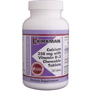 Кальций и витамин Д3, Kirkman Labs, 120 таблеток
