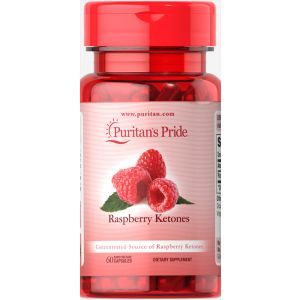 Малиновые кетоны, Raspberry Ketones 100 mg, Puritan's Pride, 60 гелевых капсул 