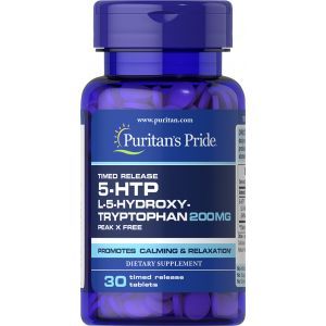 5-HTP (5-Гидрокситриптофан) 5-HTP 200 mg (Griffonia Simplicifolia), Puritan's Pride, 30 таблеток