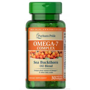 Омега-7 из облепихового масла, Omega-7 Complex Sea Buckthorn Oil Blend, Puritan's Pride, 30 капсул