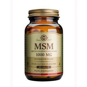 Метилсульфонилметан, MSM, Solgar, 1000 мг, 60 таблеток (Default)